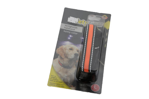 Zgarda luminoasa de siguranta pentru caini L